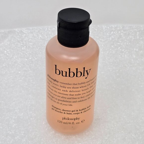 Bubbly Philosophy 120ml/4 Fl. Oz. Shampoo Shower Gel & Bubble Bath - Picture 1 of 1